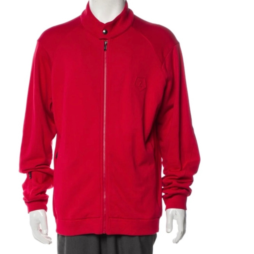 Z Zegna Mock Neck Long Sleeve Sweatshirt